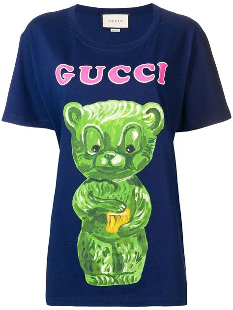 gucci blue bear sweatshirt|gucci teddy bear t shirt.